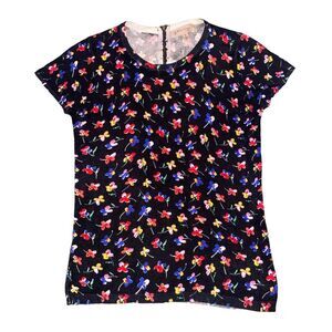 Philosophy Floral Short Sleeve Sweater Size S